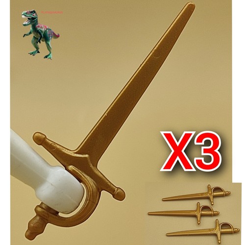 Playmobil épée dorée - x3,