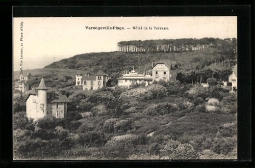 Cpa varengeville plage hotel - varengeville, plage,