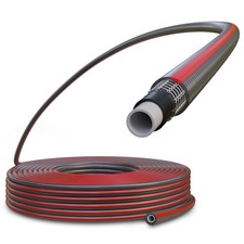 Poppstar Tuyau d'arrosage PVC 25m, 12mm/17mm 1/2 pouce, 4 Couches, max. 8 bar