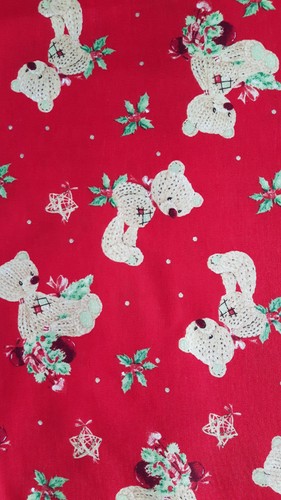 Tissu noel rouge - noel,