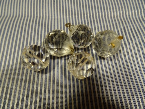 Lot cristal pampilles - cristal, 5=pampilles