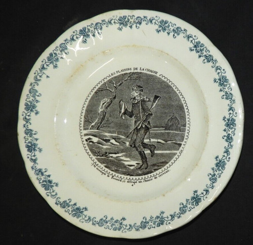 Assiette parlante xixème - "parlante",