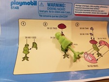 buste / mannequin vert pour salon de beauté de princesse playmobil 5148