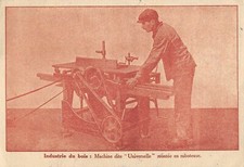 CPA 42 ST ETIENNE INDUSTRIE DU BOIS MACHINE DITE UNIVERSELLE MONTEE EN RABOTEUSE