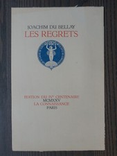 JOACHIM DU BELLAY-LES REGRETS-SPECIMEN DE SOUSCRPTION-1925