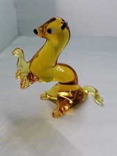BELETTE en verre PARFAIT ETAT Pièce unique- ARTISANAL. Animaux en verre