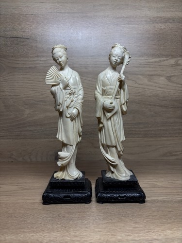 Paire statues anciennes - paire,
