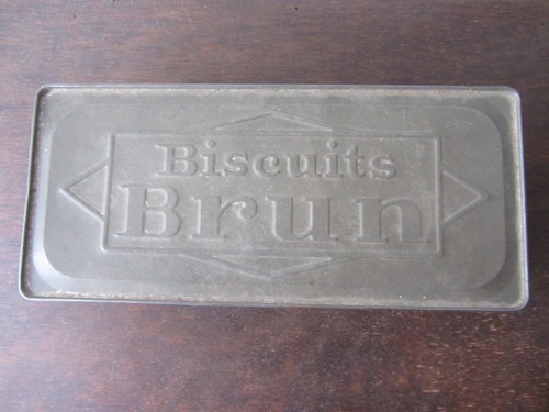 Boite biscuits brun fer - biscuits,