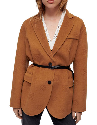 Maje women brown belted 100 - maje,
