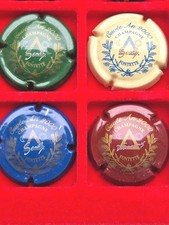 SERIE DE 4 CAPSULES DE CHAMPAGNE SENEZ CUVÉE AN 2000