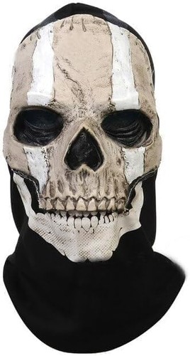 Masque blanc ghostface crâne - blanc,