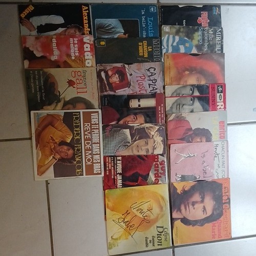 Lot disques vinyles 45t - vinyles, +