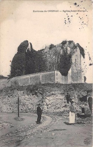 Cpa env cognac - env.cognac, eglise