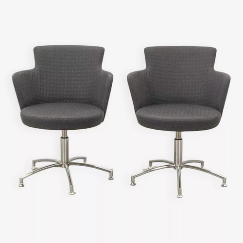 Paire fauteuils pivotants - paire, de