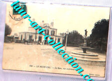 CPA ANIMÉ 27 LE NEUBOURG - LA GARE EXTERIEUR 1907 FONTAINE CALECHE CARTE POSTALE