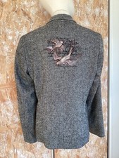 Veste En Tweed Customisee Brodée 38