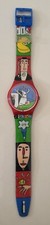 Montre Swatch 1997 CHAMPS DE ZURI ( Zurich ) design par E. Sleckenstein - Suisse