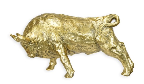 Une sculpture bronze - sculpture, en
