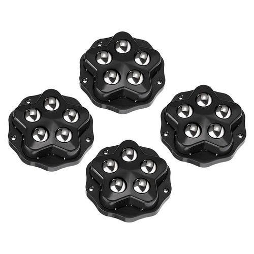 Lot roulettes pivotantes - 4,