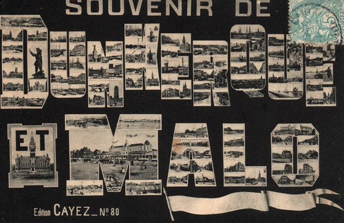 Cpa souvenir de dunkerque - 59,