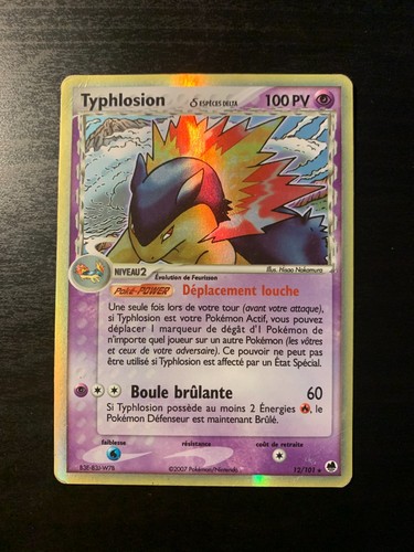 Carte pokémon typhlosion - carte, :