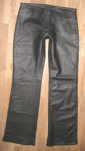 Pantalon bootcut cuir - bootcut, en