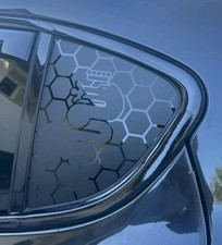 2X Stickers Avery Noir Mat Full Custodes Vitres Arrières Stelvio Alfa Romeo