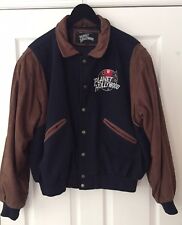 Vintage Planet Hollywood Orlando Suede Bomber Jacket - Women's Size Large