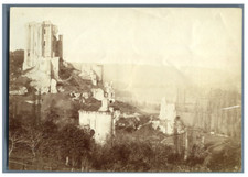 Le château de Lavardin Vintage albumen print. Tirage albuminé  10x14  Circ