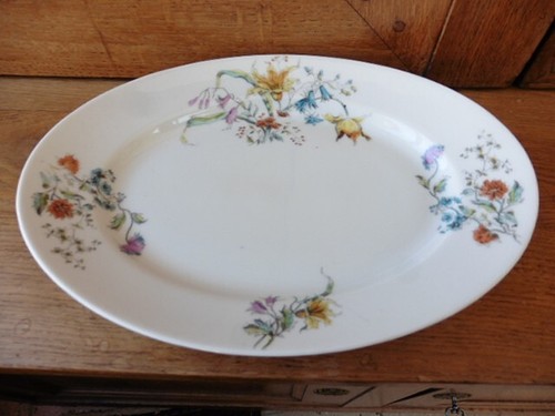 Plat ovale porcelaine - plat, art