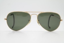 Lunettes De Soleil Vintage Ray Ban RB 3025 Or Ovales