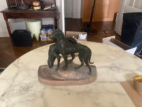 Sculpture bronze animal - -, art