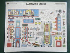 LA MAISON A VAPEUR Jules Verne Jean Bruneau Maquette papier planche à découper
