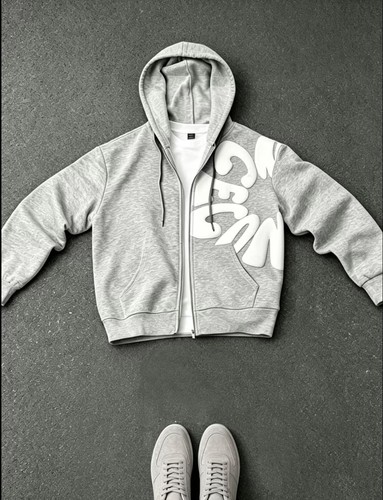Sweat capuche zippé - à,