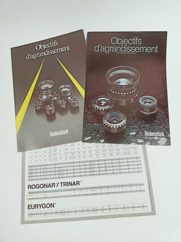 Trois brochures objectifs - trois,