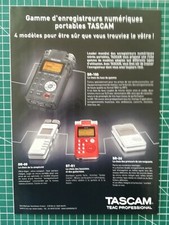 029 Photo de magazine années 2000 - ENREGISTREUR NUMERIQUE TASCAM