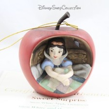 Ornement figurine pomme WDCC DISNEY Blanche Neige et les 7 nains Sweet Surprise