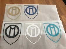 OM - OLYMPIQUE MARSEILLE PATCH FLOCAGE VINYLE LOGO 1935-1972 - 6.5 CM PAR 8 CM