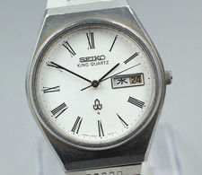 Montre romaine homme JDM "Exc+5" vintage Seiko King Quartz 4823-8130 du...