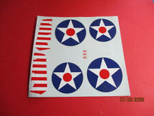 DEC425 Décal années 60 MARQUE REVELL ECHELLE 1/32 ? AVION INCONNU,  COMPLET