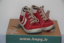 BOPY - Ziton  - Chaussures Basket bébé Mixte - Rouge - T 20  neuf