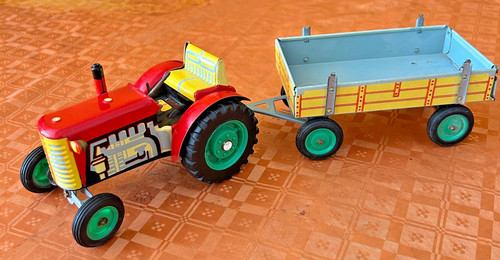 Tracteur kon jouet tole - tracteur, moteur
