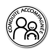 Conduite accompagnée magnétique 15 cm de diamètre