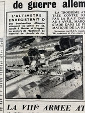 Bombardement de Nantes Tract Résistance 1943 WW2 Aviation France Libre Gabès