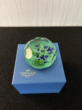 Boule presse papier série ' myrtille ' cristal de Saint Louis Numéroté 9/150