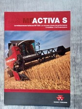 PROSPECTUS BROCHURE MOISSONNEUSE BATTEUSE MASSEY FERGUSON ACTIVA S NO TRACTEUR