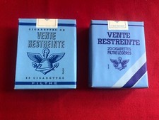 cigarettes GAULOISES RESTREINTE FILTRE lot ancien paquet vide collection VTG @
