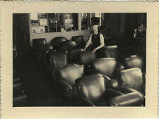 PHOTO ANCIENNE - VINTAGE SNAPSHOT - MÉTIER TRAVAIL TAPISSIER FAUTEUIL ARTISAN 2