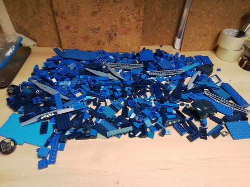 Lego bleu avion vaisseau - bleu,