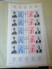 FEUILLE GÉNÉRAL DE GAULLE